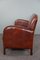 Art Deco Two Seater Sofa in Sheep Leather 4