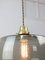 Mid-Century Italian Glass and Brass Pendant Lamp 8