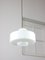 Mid-Century Italian White Glass and Brass Pendant Lamp 5