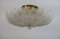 Mid-Century Modern Ceiling Lamp in Brass and Murano Glass by Barovier & Toso, 1980 9