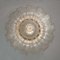 Mid-Century Modern Ceiling Lamp in Brass and Murano Glass by Barovier & Toso, 1980 7