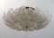 Mid-Century Modern Ceiling Lamp in Brass and Murano Glass by Barovier & Toso, 1980, Image 2