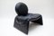 Italian Leather Armchair Calipso by Vittorio Introini for Saporiti, 1970s, Image 4