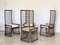 Rush and Bamboo Chairs, 1970s, Set of 4 3