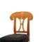 Biedermeier Stühle aus Nussholz, 4 . Set 5