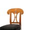 Chaises Biedermeier en Noyer, Set de 4 5