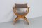 Vintage Danish Kurul Armchair in Oak by Henning Kjærnulf, 1960s 1