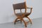 Vintage Danish Kurul Armchair in Oak by Henning Kjærnulf, 1960s 11