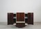 Dry Bar Cabinet with Wheels in Wood and Carrara Marble, 1960 2