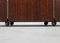 Dry Bar Cabinet with Wheels in Wood and Carrara Marble, 1960 6