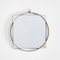 Small Square Wall Mirror with Brass Frame from Fontana Arte, 1950s 1