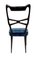 Vintage Italian Blue Velvet Dining Chairs in the style of Ulrich, 1950s, Set of 6 7