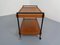 Minimalist Rollable Teak Serving Cart, 1960s 4