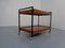 Minimalist Rollable Teak Serving Cart, 1960s 7