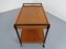 Minimalist Rollable Teak Serving Cart, 1960s 5