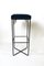 Vintage Stool in Metal & Velvet, Image 7