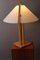 Lámpara de mesa danesa de roble Heller de Domus, años 80, Unkns, Imagen 9