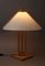 Danish Table Lamp Made of Heller Oak from Domus 1980s, Unkns, Image 6