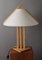 Danish Table Lamp Made of Heller Oak from Domus 1980s, Unkns, Image 1