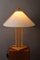 Lámpara de mesa danesa de roble Heller de Domus, años 80, Unkns, Imagen 11
