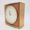 Mid-Century Brass Table Clock from Junghans, 1950s-1960s 5