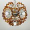 Mid-Century Amber Murano Sputnik Chandelier from Av Mazzega, 1970s 9