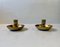 Antique Officers Campaign Travel Candleholders in Brass, 1800s, Set of 2 1