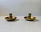 Antique Officers Campaign Travel Candleholders in Brass, 1800s, Set of 2, Image 1
