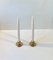 Small Mid-Century Spherical Candlesticks in Bronze, 1950s, Set of 2 5