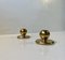 Small Mid-Century Spherical Candlesticks in Bronze, 1950s, Set of 2, Image 2