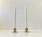 Small Mid-Century Spherical Candlesticks in Bronze, 1950s, Set of 2 4
