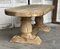 Large French Bleached Oak Farmhouse Dining Table, 1925 4