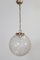 Ball Pendant Light in Seguso Glass with Gold Leaf 1