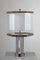 Lámpara de mesa grande de vidrio acrílico atribuida a Gaetano Sciolari, años 70, Imagen 1