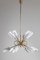 Sputnik Deckenlampe aus Messing im Stilnovo-Stil, 1950er 1