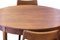 Danish Round Dining Table in Teak with Insert Plates, 1960s, Set of 3, Image 13