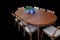 Table de Salle à Manger Ronde en Teck avec Plateaux, 1960s, Set de 3 7