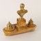 Italian Inkwell in Yellow Marble and Gilded Bronze, Image 2
