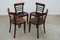 Mid-Century Walnut Dining Chairs from Thonet, Czechoslovakia, 1950s, Set of 4, Image 2