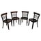 Mid-Century Walnut Dining Chairs from Thonet, Czechoslovakia, 1950s, Set of 4, Image 1