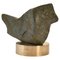 Sculpture en Marbre Vert Mousse sur Socle en Bronze par Alice Ward, 1960s 2