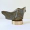 Sculpture en Marbre Vert Mousse sur Socle en Bronze par Alice Ward, 1960s 8