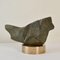 Sculpture Moss Green Marble on Bronze Plinth by Alice Ward, 1960s 3