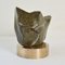Moosgrüne Skulptur aus Marmor auf Bronzesockel von Alice Ward, 1960er 7