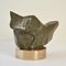 Sculpture en Marbre Vert Mousse sur Socle en Bronze par Alice Ward, 1960s 4