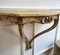 Italian Baroque Wooden Carved Painted Wall Mounted Console Table Shelf, 1960s 4