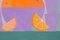 Gio Bellagio, Ciotola di arance con bottiglie viola, 2023, Acrilico su carta, Immagine 6