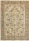 Large Vintage Beige Area Rug, Image 1