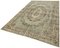 Vintage Turkish Beige Area Rug 7