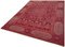 Roter Vintage Oushak Teppich, 2000er 3